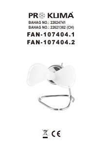 Kullanım kılavuzu Proklima FAN-107404.2 Fan