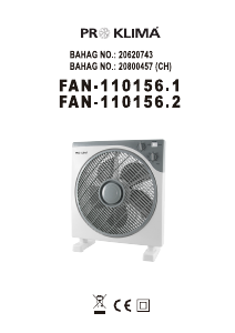 Kasutusjuhend Proklima FAN-110156.2 Ventilaator