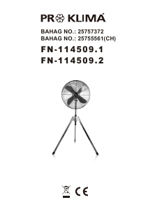 Manual de uso Proklima FN-114509.1 Ventilador