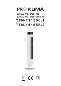 Kasutusjuhend Proklima TFN-111556.1 Ventilaator