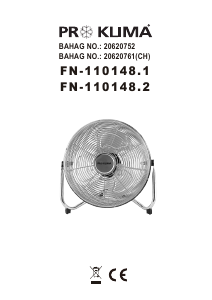 Rokasgrāmata Proklima FN-110148.2 Ventilators