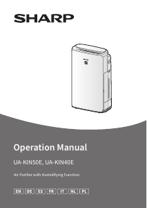Manual de uso Sharp UA-KIN40E-W Purificador de aire