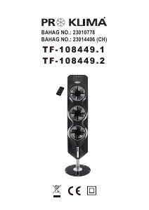 Kullanım kılavuzu Proklima TF-108449.2 Fan