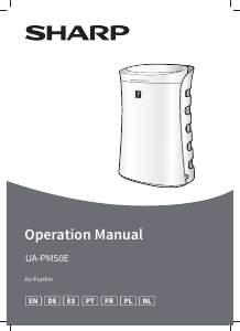 Manual Sharp UA-PM50E-B Purificador de ar