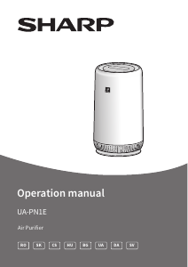 Manual Sharp UA-PN1E-W Purificator de aer