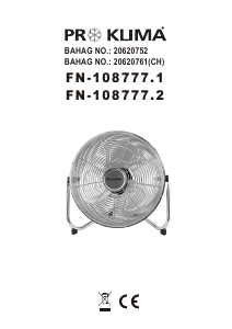 Bruksanvisning Proklima FN-108777.2 Vifte