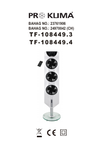 Brugsanvisning Proklima TF-108449.4 Ventilator