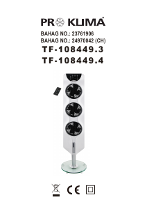 Brugsanvisning Proklima TF-108449.3 Ventilator