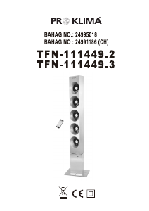 Brugsanvisning Proklima TFN-111449.3 Ventilator