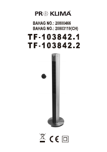 Kullanım kılavuzu Proklima TF-103842.1 Fan