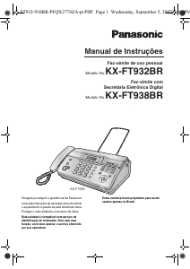 Manual Panasonic KX-FT932BR Máquina de fax