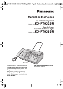 Manual Panasonic KX-FT938BR Máquina de fax