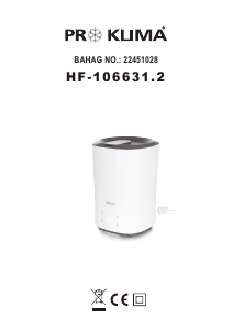 Mode d’emploi Proklima HF-106631.2 Humidificateur