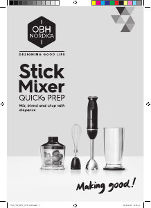 Manual OBH Nordica 7702 Quick Prep Hand Blender