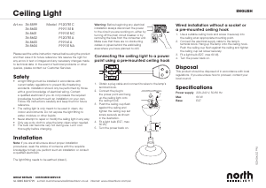 Bruksanvisning North Light 36-5600 Lampa