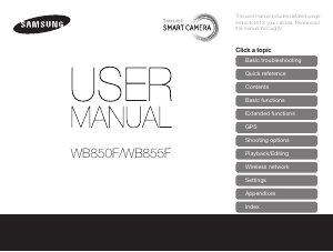 Manual Samsung WB855F Digital Camera