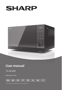 Manuale Sharp YC-GC52FE-B Microonde