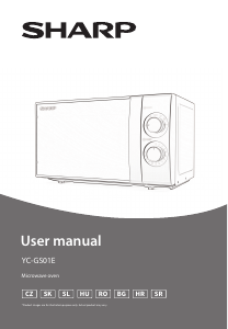 Manual Sharp YC-GS01E-B Cuptor cu microunde