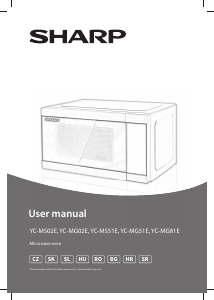 Manual Sharp YC-MG51E-B Cuptor cu microunde