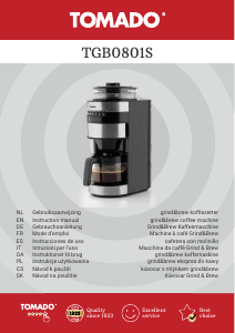 Manual de uso Tomado TGB0801S Máquina de café