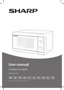 Kullanım kılavuzu Sharp YC-MS01E-B Mikrodalga