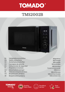 Manual de uso Tomado TMS2002B Microondas