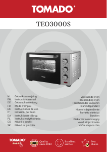 Manual de uso Tomado TEO3000S Horno