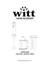 Handleiding Witt WPSB1000B Staafmixer