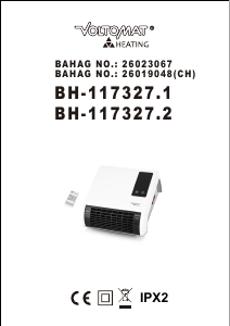 Bruksanvisning Voltomat BH-117327.1 Värmefläkt