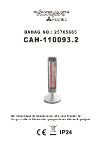 Manuale Voltomat CAH-110093.2 Termoventilatore