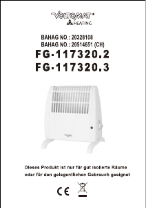 Bruksanvisning Voltomat FG-117320.2 Värmefläkt
