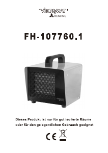 Manuale Voltomat FH-107760.1 Termoventilatore
