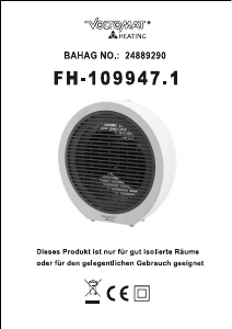 Manuale Voltomat FH-109947.1 Termoventilatore