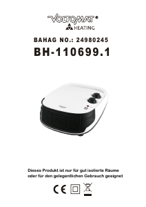 Manual de uso Voltomat BH-110699.1 Calefactor
