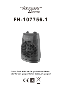 Manuale Voltomat FH-107756.1 Termoventilatore