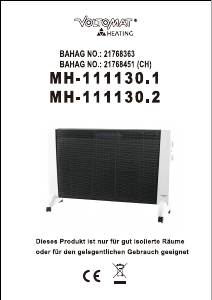 Brugsanvisning Voltomat MH-111130.2 Varmeblæser