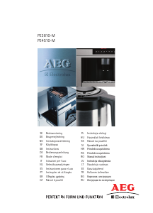 Bruksanvisning AEG-Electrolux PE3810-M Kaffemaskin