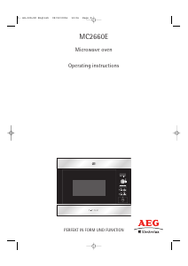 Manual AEG-Electrolux MC2660E-D Microwave