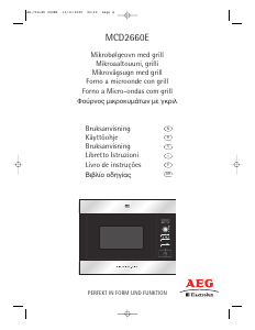 Käyttöohje AEG-Electrolux MCD2660EW Mikroaaltouuni