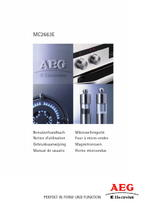 Manual de uso AEG-Electrolux MC2663E-D Microondas