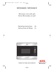 Manual AEG-Electrolux MCD2661E-B Microwave