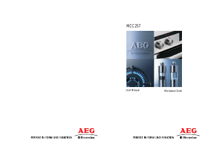 Használati útmutató AEG-Electrolux MCC257-M Mikrohullámú sütő
