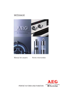 Manual de uso AEG-Electrolux MCD2663E-B Microondas