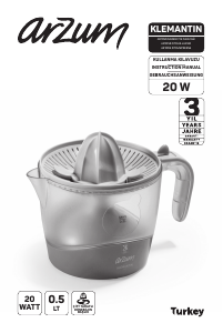 Manual Arzum AR 1059 Citrus Juicer