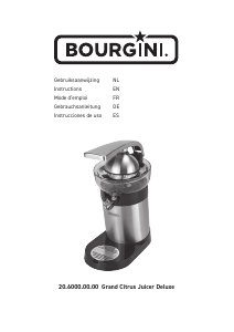 Manual Bourgini 20.6000.00.00 Grand Deluxe Citrus Juicer