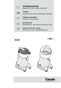 Manual de uso Ceado SL98 Exprimidor de cítricos