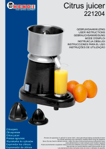 Manual Hendi 221204 Citrus Juicer
