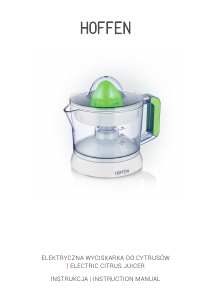 Manual Hoffen CJ-8078-18M Citrus Juicer