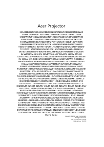 Manual Acer BS-312P Projector