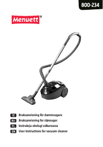 Manual Menuett 800-234 Vacuum Cleaner